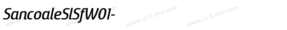 SancoaleSlSfW01字体转换