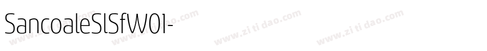 SancoaleSlSfW01字体转换