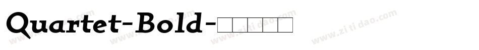 Quartet-Bold字体转换