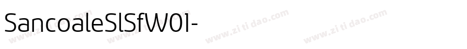 SancoaleSlSfW01字体转换