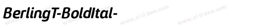 BerlingT-BoldItal字体转换
