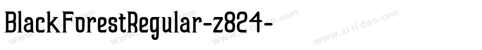 BlackForestRegular-z824字体转换