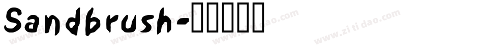 Sandbrush字体转换