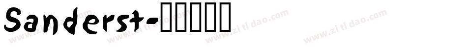 Sanderst字体转换