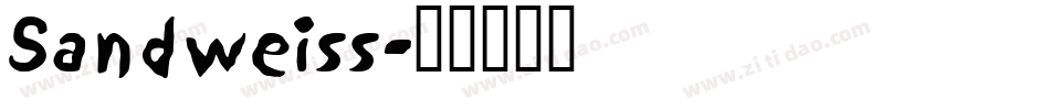 Sandweiss字体转换