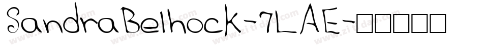 SandraBelhock-7LAE字体转换