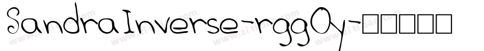 SandraInverse-rggOy字体转换