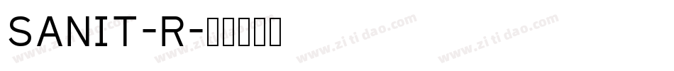 SANIT-R字体转换