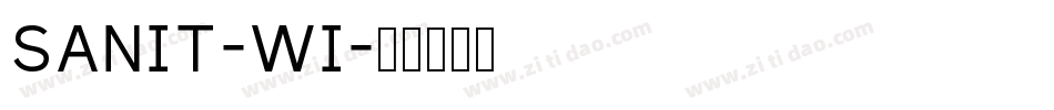 SANIT-WI字体转换
