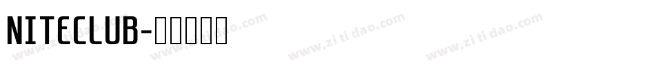 NITECLUB字体转换