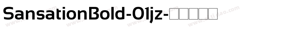SansationBold-01jz字体转换