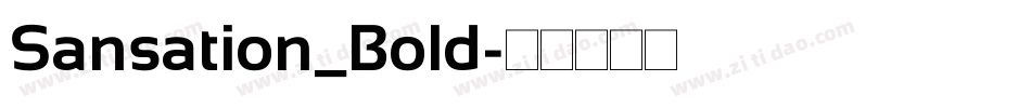 Sansation_Bold字体转换