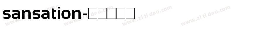 sansation字体转换
