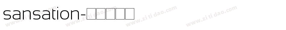 sansation字体转换