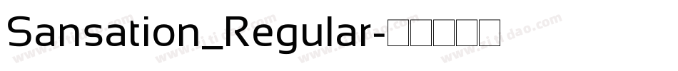 Sansation_Regular字体转换