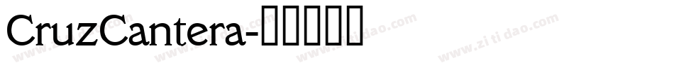 CruzCantera字体转换
