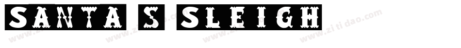Santa-s-Sleigh字体转换