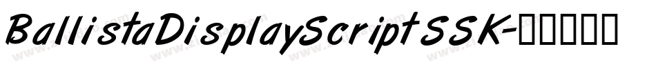 BallistaDisplayScriptSSK字体转换