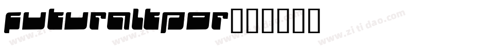 futuraltpor字体转换