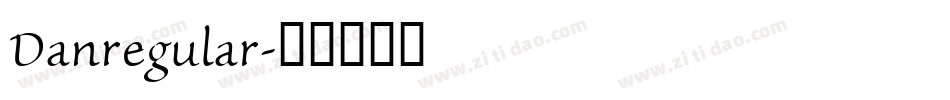 Danregular字体转换