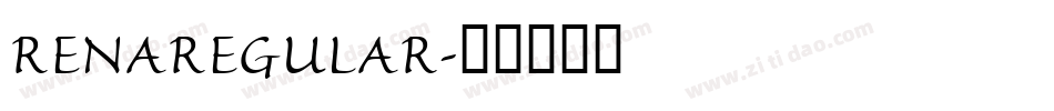 RENAREGULAR字体转换