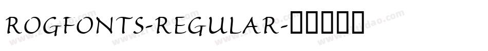 ROGFONTS-REGULAR字体转换
