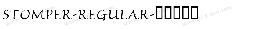 STOMPER-REGULAR字体转换 STOMPER-REGULAR字体转换