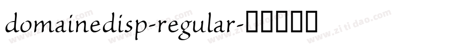 domainedisp-regular字体转换