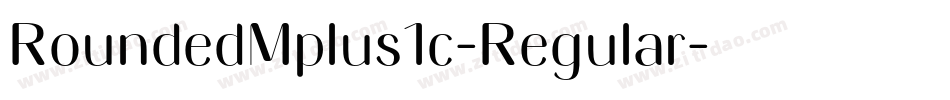 RoundedMplus1c-Regular字体转换