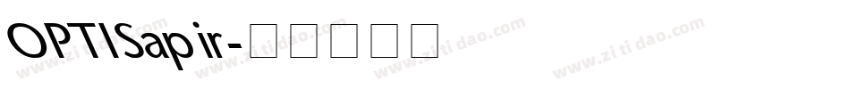 OPTISapir字体转换
