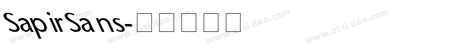 SapirSans字体转换