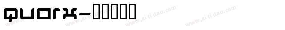Quarx字体转换