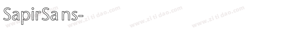 SapirSans字体转换