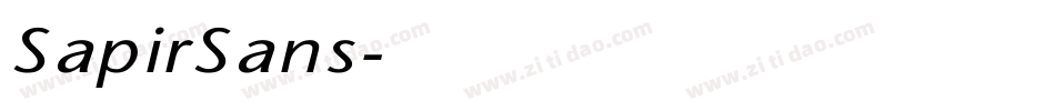 SapirSans字体转换