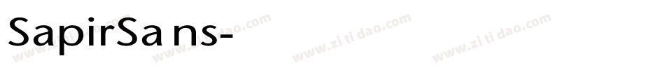 SapirSans字体转换