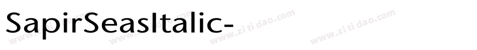 SapirSeasItalic字体转换