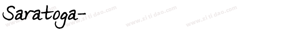 Saratoga字体转换
