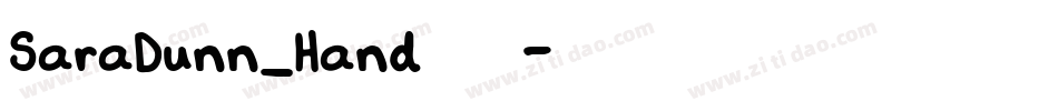 SaraDunn_Hand手机版字体转换
