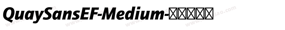 QuaySansEF-Medium字体转换 QuaySansEF-Medium字体转换