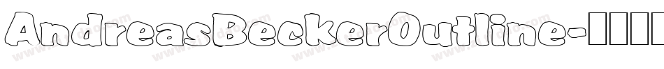 AndreasBeckerOutline字体转换