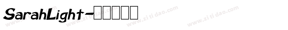 SarahLight字体转换