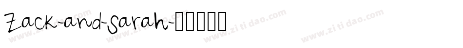 Zack-and-Sarah字体转换