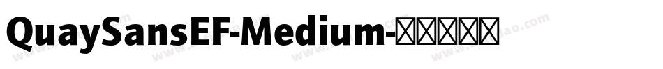 QuaySansEF-Medium字体转换 QuaySansEF-Medium字体转换