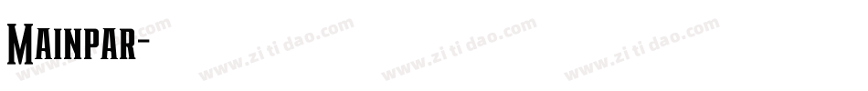Mainpar字体转换