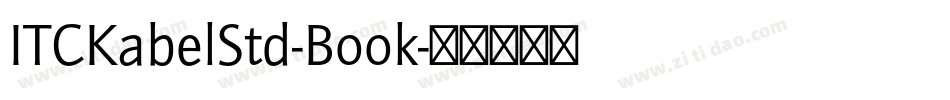 ITCKabelStd-Book字体转换