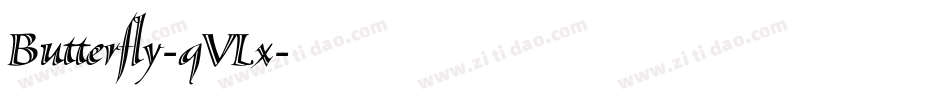 Butterfly-qVLx字体转换