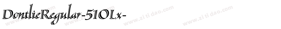 DontlieRegular-51OLx字体转换