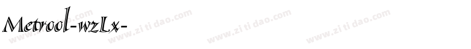 Metrool-wzLx字体转换