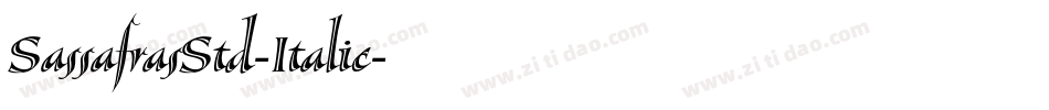 SassafrasStd-Italic字体转换