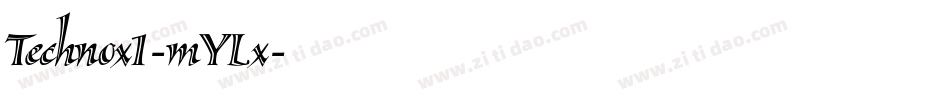 Technox1-mYLx字体转换